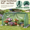 Lucktree Mini Portable Greenhouse w/ PE Cover Roll-Up Zipper