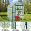 Walk-in Greenhouse, Gardening Plant Tent with Roll-Up Zippered Front Door