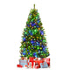 4/5/6/7/8/9 FT Pre-Lit Artificial Christmas Tree w/ 100/150/350/500/750/1000 Warm White & Multicolored LED Lights