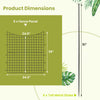 5-Panel Decorative Garden Fence with 5 Stakes, 39" Tall Outdoor Dog Barrier