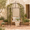 French Style Birdcage Garden Arbor, Heavy-Duty Metal Pergola Pavilion for Climbing Plants