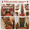 9FT Pre-lit Artificial Christmas Garland, Christmas Garland with 35 Warm White LED Lights