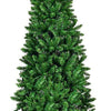 Prelit Pencil Christmas Tree, Premium Hinged Fir Tree
