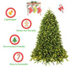 5ft Prelit Christmas Tree, Premium Hinged Artificial Fir Tree - LucktreeUS