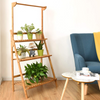 Lucktree 3-Tier Hanging Plant Stand Storage Shelf, Folding Flower Pot Organizer Display Storage Rack