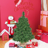 Lucktree Christmas Tree Tabletop Artificial PVC Green Spruce Tree in Burlap Base - LucktreeUS