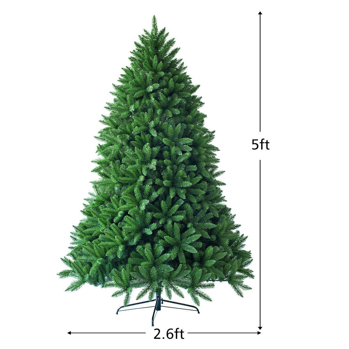 5ft Unlit Artificial Christmas Tree - LucktreeUS