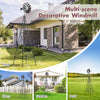 8ft Steel Windmill, Farmhouse Windmill Decoration with Directional Vane