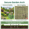 Birdcage Shape Gazebo, Garden Arch Trellis w/Hanging Hook for Climbing Plants