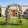 Birdcage Shape Gazebo, Garden Arch Trellis w/Hanging Hook for Climbing Plants