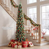7FT Pre-lit Pencil Christmas Tree, Slim Artificial Xmas Tree with 150 Warm White LED Lights
