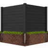122cm x 95cm Air Conditioner Fence 2 Panels, Outdoor Privacy Fence with Metal Ground Stakes
