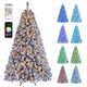 7.5/6 FT Prelit Artificial Christmas Tree, Smart RGB & Warm White LED Lights