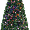 Artificial PVC Christmas Tree Pre-Lit Fiber Optic Tree