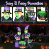 Lucktree 6 Ft Inflatable Halloween Witches, Blow up 2 Scary Witch Decoration