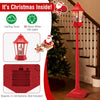 5.3 Ft Musical Christmas Street Lamp, 2-in-1 Lamp Post & Tabletop Lantern