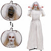 5.7 FT Animated Halloween Ghost Bride Decoration with Swapped Face