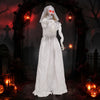 5.7 FT Animated Halloween Ghost Bride Decoration with Swapped Face