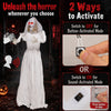 5.7 FT Animated Halloween Ghost Bride Decoration with Swapped Face
