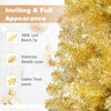 6 FT Gold Tinsel Christmas Tree, Metallic Artificial Decoration