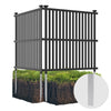 Lucktree Air Conditioner Fence 2/4 Panels - 45''W x 45''H Outdoor Fence Privacy Screen with Metal Stakes