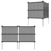 Lucktree Air Conditioner Fence 2/4 Panels - 45''W x 45''H Outdoor Fence Privacy Screen with Metal Stakes