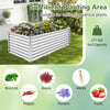 Lucktree 6x3x2ft Steel Planter Raised Bed, Protective Edges, Vegetables, Flowers Fruit Herb