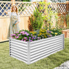 Lucktree 6x3x2ft Steel Planter Raised Bed, Protective Edges, Vegetables, Flowers Fruit Herb