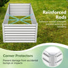 Lucktree 6x3x2ft Steel Planter Raised Bed, Protective Edges, Vegetables, Flowers Fruit Herb
