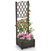 Lucktree Raised Garden Bed with Trellis