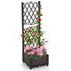 Lucktree Raised Garden Bed with Trellis