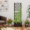 Lucktree Raised Garden Bed with Trellis