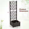Lucktree Raised Garden Bed with Trellis