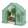 Lucktree 6x3x5.5 FT Mini Walk-in Greenhouse, with Roll-up Zippered Door & Window, Overlong PE Cover