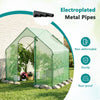Lucktree 6x3x5.5 FT Mini Walk-in Greenhouse, with Roll-up Zippered Door & Window, Overlong PE Cover