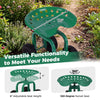 Lucktree Garden Cart, Rolling Workseat with 4 Wheels, Garden Stool 360-degree Swivel Work Seat & Adjustable Heigh