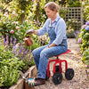 Lucktree Garden Cart, Rolling Workseat with 4 Wheels, Garden Stool 360-degree Swivel Work Seat & Adjustable Heigh