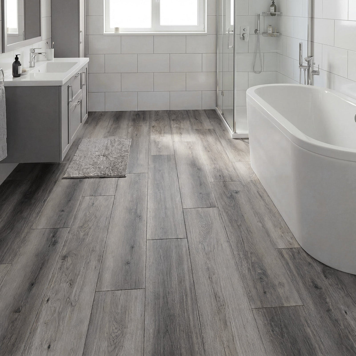 Lucktree 24/48-Pack Vinyl Flooring Planks 36" x 6", 36/72 Sq.Ft