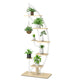 Lucktree 6 Tier Metal Plant Stand Indoor, 61" Half Moon Plant Shelf