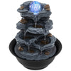 Lucktree Tabletop Water Fountain with LED Lights