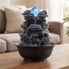 Lucktree Tabletop Water Fountain with LED Lights
