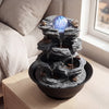 Lucktree Tabletop Water Fountain with LED Lights
