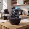 Lucktree Tabletop Water Fountain with LED Lights