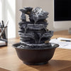 Lucktree Tabletop Water Fountain with LED Lights