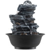Lucktree Tabletop Water Fountain with LED Lights