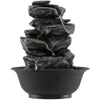 Lucktree Tabletop Water Fountain with LED Lights