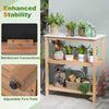 Lucktree 3 Tier Outdoor Potting Bench with Faux Marble Tabletop