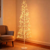 Lucktree LED Birch Tree, 5/6/7 FT Pre-lit Twig Tree with Warm White Light LED Lights, Weighted Base