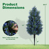 Lucktree 2 Pack Artificial Lavender/Cypress Topiary Trees with Ground Spikes