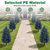 Lucktree 2 Pack Artificial Lavender/Cypress Topiary Trees with Ground Spikes